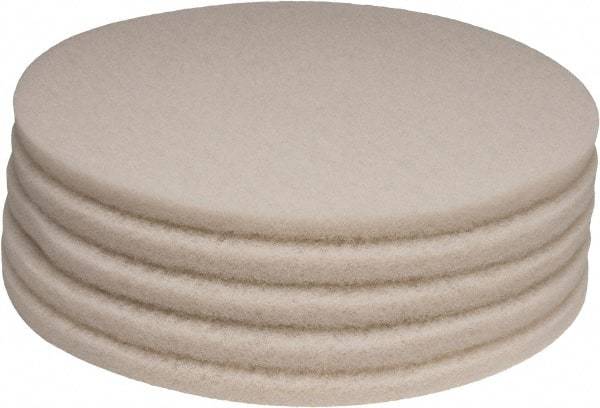 PRO-SOURCE - Polishing Pad - 20" Machine, White Pad, Polyester - USA Tool & Supply