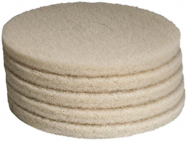 PRO-SOURCE - Polishing Pad - 15" Machine, White Pad, Polyester - USA Tool & Supply