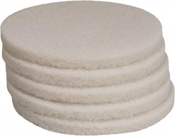 PRO-SOURCE - Polishing Pad - 13" Machine, White Pad, Polyester - USA Tool & Supply