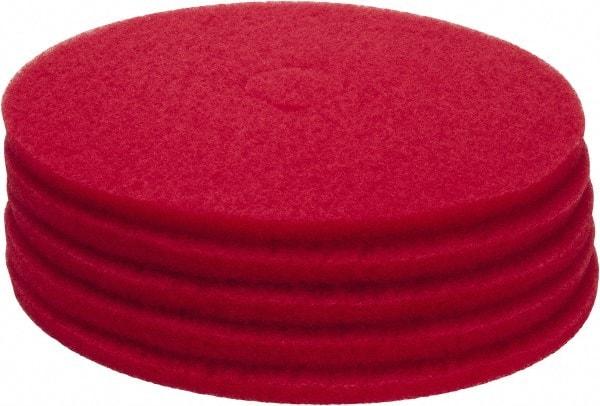 PRO-SOURCE - Polishing Pad - 20" Machine, Red Pad, Polyester - USA Tool & Supply