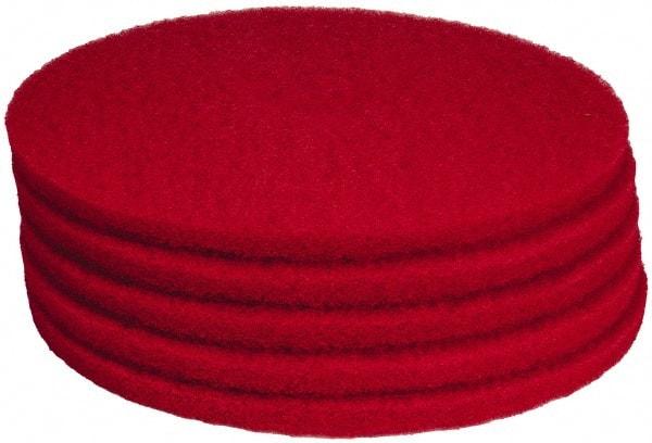 PRO-SOURCE - Polishing Pad - 19" Machine, Red Pad, Polyester - USA Tool & Supply