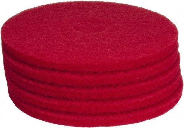 PRO-SOURCE - Polishing Pad - 17" Machine, Red Pad, Polyester - USA Tool & Supply