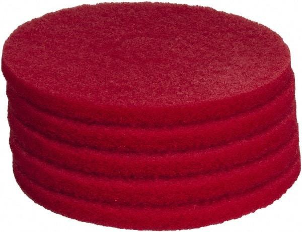 PRO-SOURCE - Polishing Pad - 14" Machine, Red Pad, Polyester - USA Tool & Supply