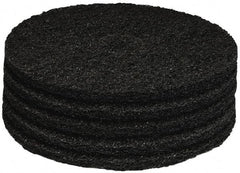 PRO-SOURCE - Stripping Pad - 17" Machine, Black Pad, Polyester - USA Tool & Supply