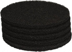 PRO-SOURCE - Stripping Pad - 15" Machine, Black Pad, Polyester - USA Tool & Supply