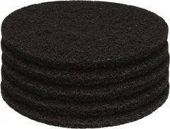 PRO-SOURCE - Stripping Pad - 13" Machine, Black Pad, Polyester - USA Tool & Supply