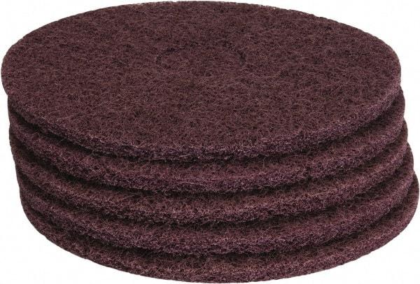 PRO-SOURCE - Stripping Pad - 14" Machine, Maroon Pad, Polyester - USA Tool & Supply