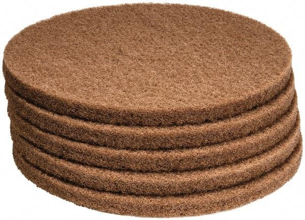 PRO-SOURCE - Polishing Pad - 17" Machine, Tan Pad, Polyester - USA Tool & Supply