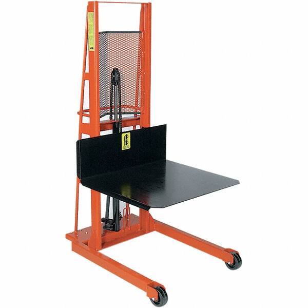 Wesco Industrial Products - 1,000 Lb Capacity, 60" Lift Height, Steel Stacker Manually Operated Lift - USA Tool & Supply