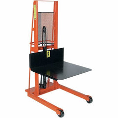 Wesco Industrial Products - 1,000 Lb Capacity, 60" Lift Height, Steel Stacker Manually Operated Lift - USA Tool & Supply