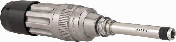 Sturtevant Richmont - 1 Piece, 0.8 to 4 N/m, Adjustable Torque Limiting Screwdriver - 7-3/4" OAL, 1/4" Drive, 2 In/Lb Graduation - USA Tool & Supply