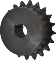 Browning - 20 Teeth, 1/2" Chain Pitch, Chain Size 41, Finished Bore Sprocket - 3/4" Bore Diam, 3.196" Pitch Diam, 3.45" Outside Diam - USA Tool & Supply