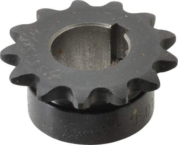 Browning - 13 Teeth, 3/8" Chain Pitch, Chain Size 35, Finished Bore Sprocket - 3/4" Bore Diam, 1.567" Pitch Diam, 1-3/4" Outside Diam - USA Tool & Supply