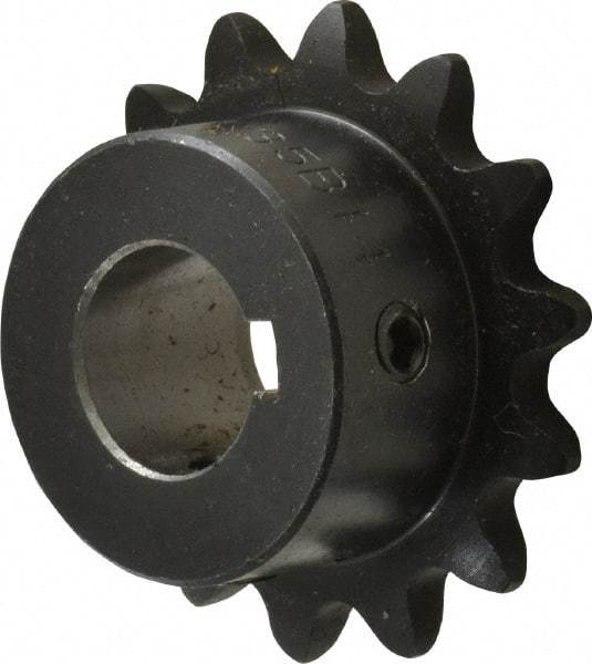 Browning - 14 Teeth, 3/8" Chain Pitch, Chain Size 35, Finished Bore Sprocket - 5/8" Bore Diam, 1.685" Pitch Diam, 1.84" Outside Diam - USA Tool & Supply