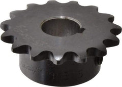 Browning - 15 Teeth, 3/8" Chain Pitch, Chain Size 35, Finished Bore Sprocket - 5/8" Bore Diam, 1.804" Pitch Diam, 1.99" Outside Diam - USA Tool & Supply