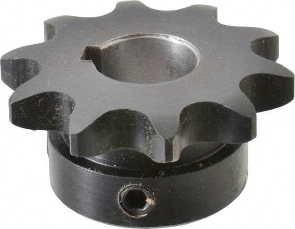 Browning - 10 Teeth, 1/2" Chain Pitch, Chain Size 40, Finished Bore Sprocket - 5/8" Bore Diam, 1.618" Pitch Diam, 1.84" Outside Diam - USA Tool & Supply