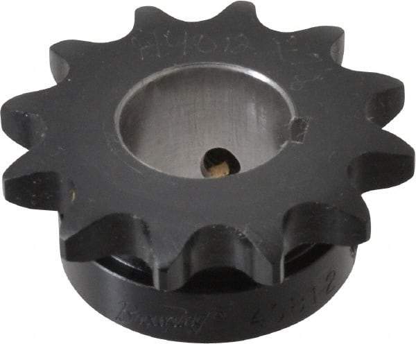 Browning - 12 Teeth, 1/2" Chain Pitch, Chain Size 40, Finished Bore Sprocket - 7/8" Bore Diam, 1.775" Pitch Diam, 2.17" Outside Diam - USA Tool & Supply