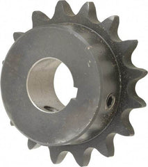 Browning - 16 Teeth, 1/2" Chain Pitch, Chain Size 40, Finished Bore Sprocket - 7/8" Bore Diam, 2-9/16" Pitch Diam, 2.8" Outside Diam - USA Tool & Supply