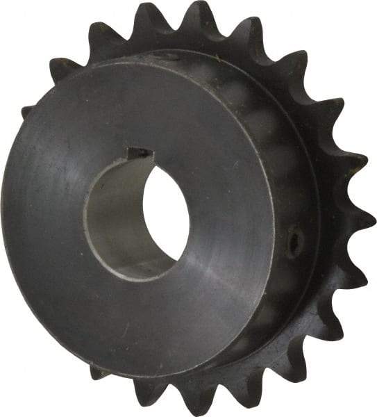 Browning - 21 Teeth, 1/2" Chain Pitch, Chain Size 40, Finished Bore Sprocket - 1" Bore Diam, 3.355" Pitch Diam, 3.62" Outside Diam - USA Tool & Supply