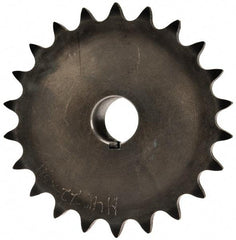 Browning - 22 Teeth, 1/2" Chain Pitch, Chain Size 40, Finished Bore Sprocket - 3/4" Bore Diam, 3.513" Pitch Diam, 3-3/4" Outside Diam - USA Tool & Supply