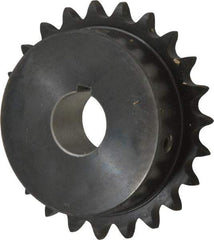 Browning - 23 Teeth, 1/2" Chain Pitch, Chain Size 40, Finished Bore Sprocket - 1" Bore Diam, 3.672" Pitch Diam, 3.94" Outside Diam - USA Tool & Supply