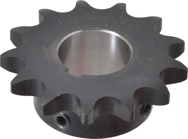 Browning - 13 Teeth, 5/8" Chain Pitch, Chain Size 50, Finished Bore Sprocket - 1-1/8" Bore Diam, 2.612" Pitch Diam, 2.91" Outside Diam - USA Tool & Supply