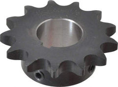 Browning - 13 Teeth, 5/8" Chain Pitch, Chain Size 50, Finished Bore Sprocket - 1-1/8" Bore Diam, 2.612" Pitch Diam, 2.91" Outside Diam - USA Tool & Supply