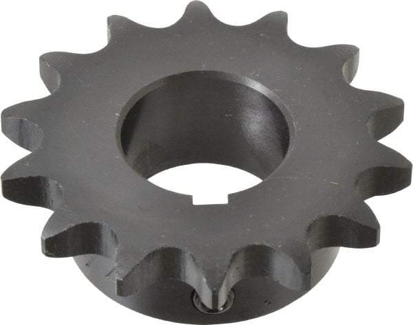 Browning - 14 Teeth, 5/8" Chain Pitch, Chain Size 50, Finished Bore Sprocket - 1-1/4" Bore Diam, 2.809" Pitch Diam, 3.11" Outside Diam - USA Tool & Supply