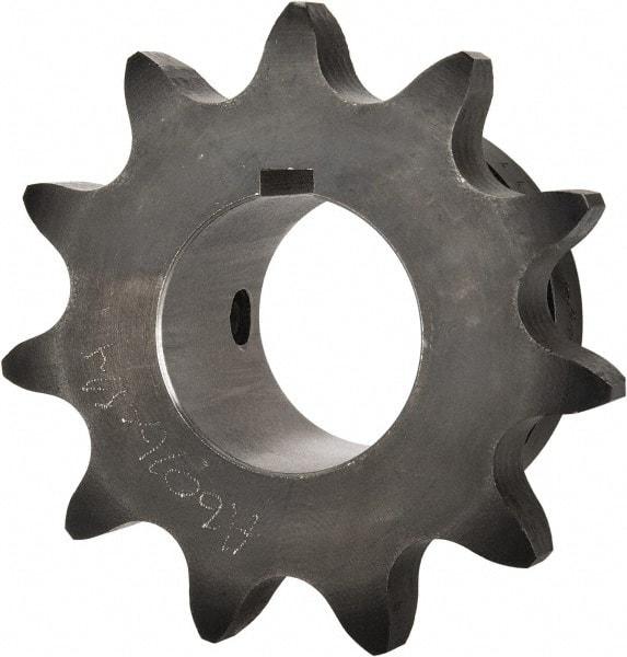 Browning - 11 Teeth, 3/4" Chain Pitch, Chain Size 60, Finished Bore Sprocket - 1-1/4" Bore Diam, 2.662" Pitch Diam, 2.96" Outside Diam - USA Tool & Supply