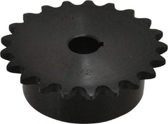 Browning - 21 Teeth, 3/8" Chain Pitch, Chain Size 35, Finished Bore Sprocket - 1/2" Bore Diam, 2.516" Pitch Diam, 2.7" Outside Diam - USA Tool & Supply