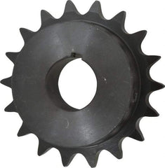 Browning - 18 Teeth, 5/8" Chain Pitch, Chain Size 50, Finished Bore Sprocket - 1-3/16" Bore Diam, 3.599" Pitch Diam, 3.92" Outside Diam - USA Tool & Supply