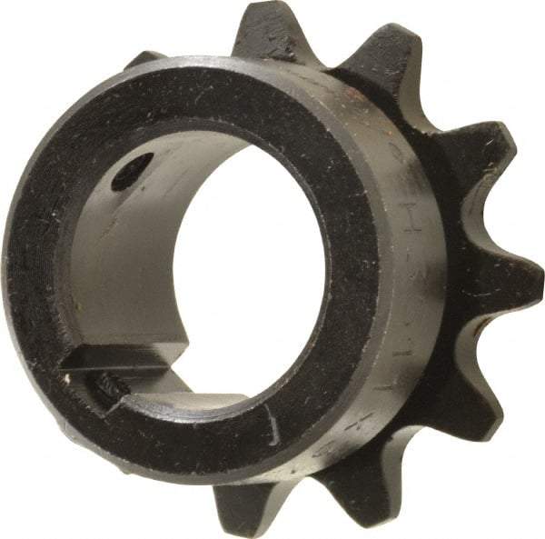 Browning - 11 Teeth, 3/8" Chain Pitch, Chain Size 35, Finished Bore Sprocket - 3/4" Bore Diam, 1.331" Pitch Diam, 1-1/2" Outside Diam - USA Tool & Supply