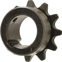 Browning - 11 Teeth, 3/8" Chain Pitch, Chain Size 35, Finished Bore Sprocket - 3/4" Bore Diam, 1.331" Pitch Diam, 1-1/2" Outside Diam - USA Tool & Supply
