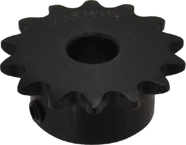 Browning - 14 Teeth, 3/8" Chain Pitch, Chain Size 35, Finished Bore Sprocket - 1/2" Bore Diam, 1.685" Pitch Diam, 1.87" Outside Diam - USA Tool & Supply
