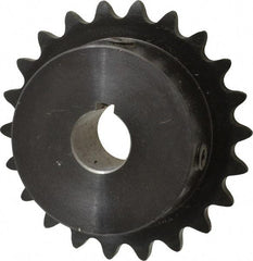 Browning - 22 Teeth, 3/8" Chain Pitch, Chain Size 35, Finished Bore Sprocket - 5/8" Bore Diam, 2.635" Pitch Diam, 2.83" Outside Diam - USA Tool & Supply