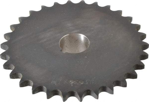 Browning - 30 Teeth, 5/8" Chain Pitch, Chain Size 50, Finished Bore Sprocket - 1-1/4" Bore Diam, 5.979" Pitch Diam, 6.32" Outside Diam - USA Tool & Supply