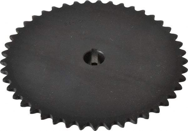 Browning - 45 Teeth, 3/8" Chain Pitch, Chain Size 35, Finished Bore Sprocket - 5/8" Bore Diam, 5-3/8" Pitch Diam, 4.39" Outside Diam - USA Tool & Supply