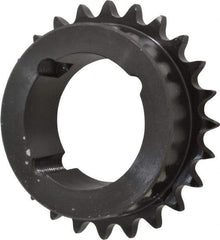 Browning - 24 Teeth, 1/2" Chain Pitch, Chain Size 40, TB Bushed Sprocket - 3.831" Pitch Diam, 4.1" Outside Diam - USA Tool & Supply