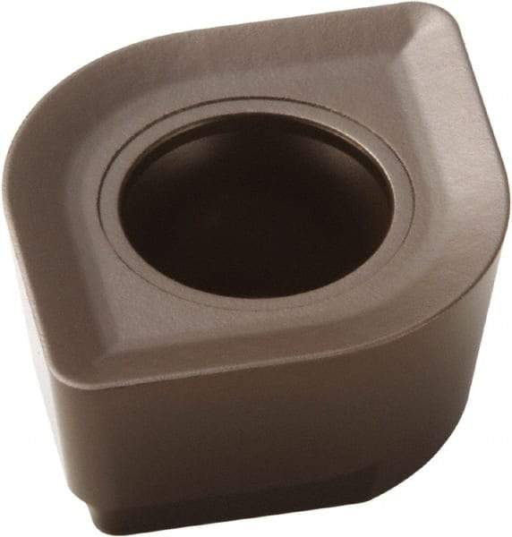 Seco - SCEX120660 M14 Grade T350M Carbide Milling Insert - TiCN/Al2O3 Finish, 1/4" Thick, 1/2" Inscribed Circle, 0.236" Corner Radius - USA Tool & Supply