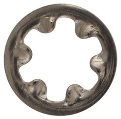 Value Collection - #2 Screw, 0.095" ID, Stainless Steel Internal Tooth Lock Washer - 0.2" OD, Grade 18-8 - USA Tool & Supply