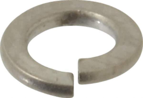 Value Collection - #6, 0.031" Thick Split Lock Washer - 316 Stainless Steel, Uncoated, 0.141" Min ID, 0.148" Max ID - USA Tool & Supply