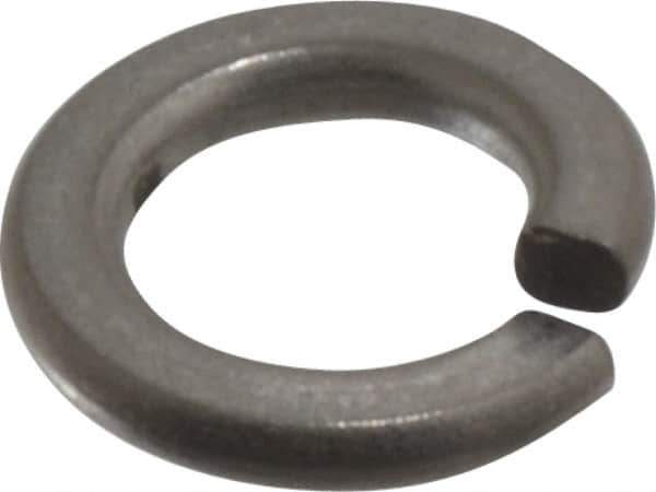 Value Collection - #10, 0.047" Thick Split Lock Washer - 316 Stainless Steel, Uncoated, 0.193" Min ID, 0.2" Max ID - USA Tool & Supply