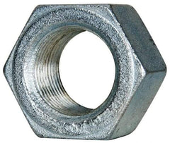 Value Collection - 1-1/8 - 12 UN Steel Right Hand Hex Nut - 1-11/16" Across Flats, 31/32" High, Zinc-Plated Finish - USA Tool & Supply