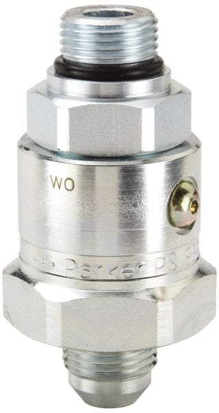Parker - 3/4-16 SAE ORB to SAE JIC Steel Hydraulic Hose Male ORB To Male JIC Swivel - 5,000 psi - USA Tool & Supply