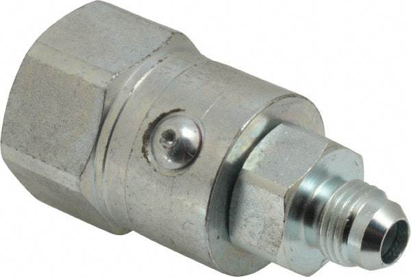 Parker - 3/8-18 SAE (JIC) 37° Flare Steel Hydraulic Hose Male JIC To Female JIC Swivel - 5,000 psi - USA Tool & Supply