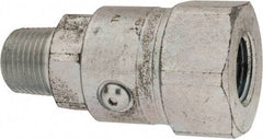 Parker - 1/2-14 NPTF Steel Hydraulic Hose Male NPT To Female NPT Swivel - 5,000 psi - USA Tool & Supply