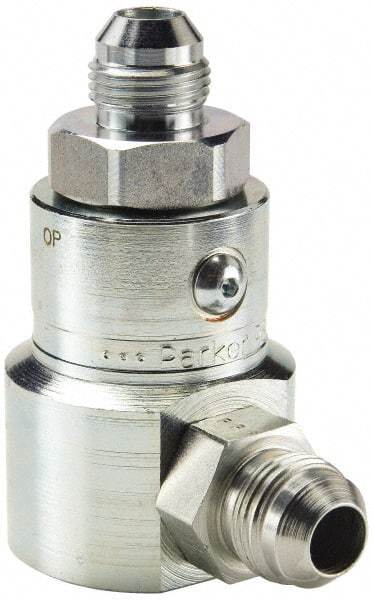 Parker - 1-5/16-12 SAE (JIC) 37° Flare Steel Hydraulic Hose Male JIC Swivel - 5,000 psi - USA Tool & Supply