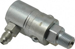 Parker - 1/4 NPTF to SAE(JIC) Steel Hydraulic Hose Male NPT to Male JIC Fitting - 5,000 psi - USA Tool & Supply