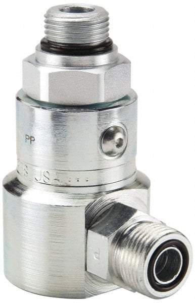 Parker - 3/8 SAE ORB to SAE ORFS Steel Hydraulic Hose Male ORB To Male ORFS Fitting - 5,000 psi - USA Tool & Supply