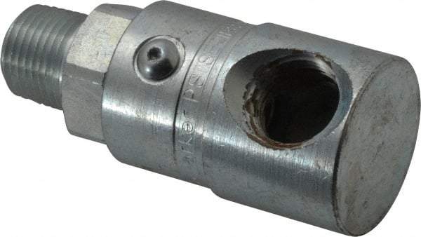 Parker - 1/2-14 NPTF Steel Hydraulic Hose Male NPT To Female NPT Swivel - 5,000 psi - USA Tool & Supply